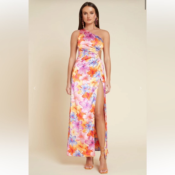 RUNAWAY THE LABEL Splendour Strapless Dress Floral main image 0